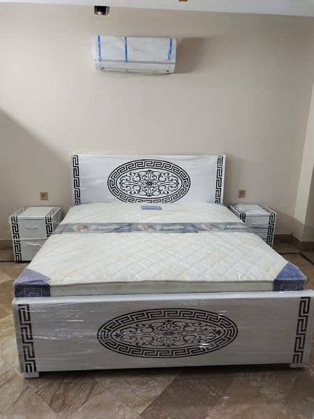 double bed king size , bed set , wooden , bedroom set 0