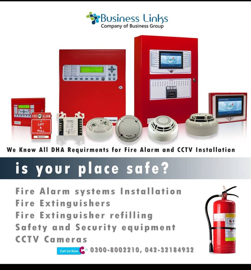 Smoke Detector / Fire Alarm System / Heat Detector 4