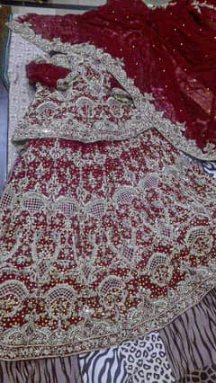 Barat Bridal lehnga and Purse