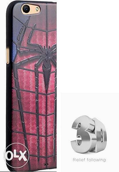 Oppo f1s Spiderman 3d Relief Emboss Printed Silicone Soft Cover Case 2