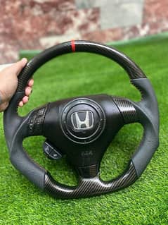 honda accord + civic sports carbon fibre steering 0