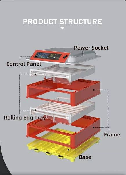 (HHD) Brand New Chicken Egg Rolling Type Full Automatic Egg Incubator 6