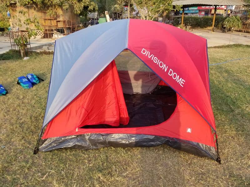 DIVISION DOME CAMPING TENT DOUBLY FLY EXPORT QUALITY. 1