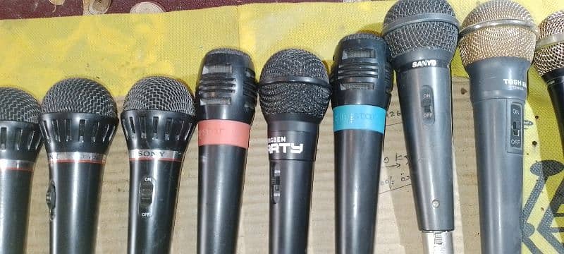 Original  mics different brands. 1
