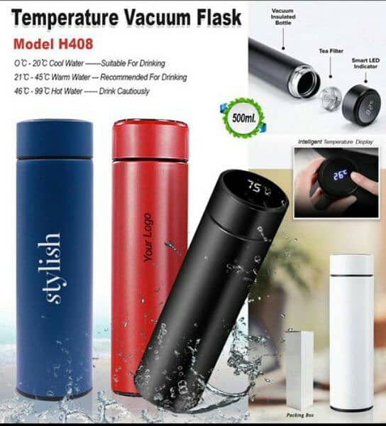 500 Ml smart thermos water bottle 2