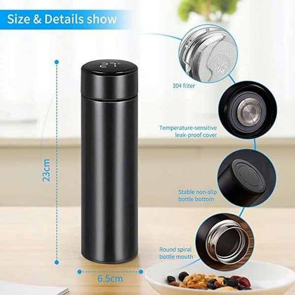 500 Ml smart thermos water bottle 3
