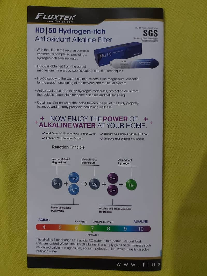 Antibacterial Neno-silver For RO Water Filter Fluxtek Taiwan 3