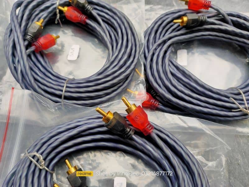 Car Audio OFC RCA Wire Twisted Pairs 5 Meter High Quality 4