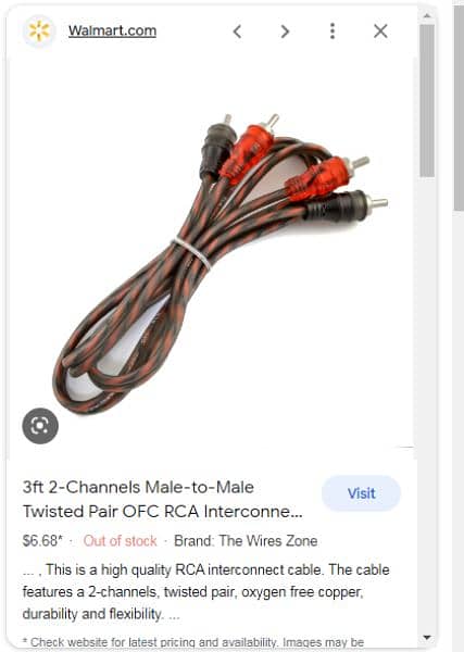 Car Audio OFC RCA Wire Twisted Pairs 5 Meter High Quality 5