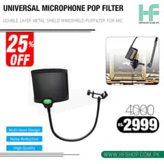 Universal Microphone Pop Filter