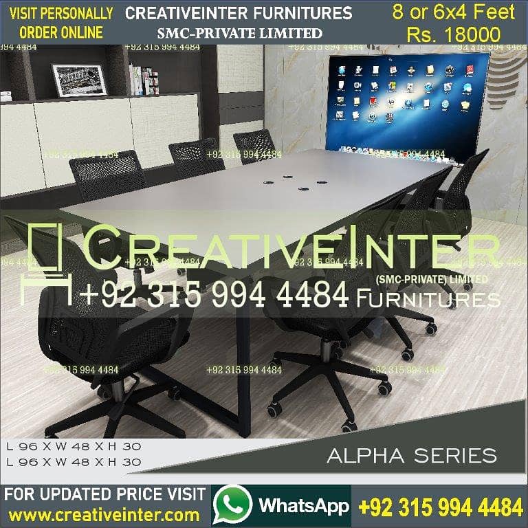 Office Workstation Meeting Conference Table Desk Chair 8