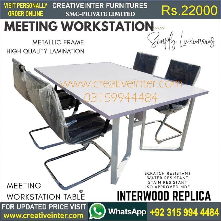 Office Workstation Meeting Conference Table Desk Chair 17