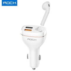 rock brand orignal fast car charger with earbud