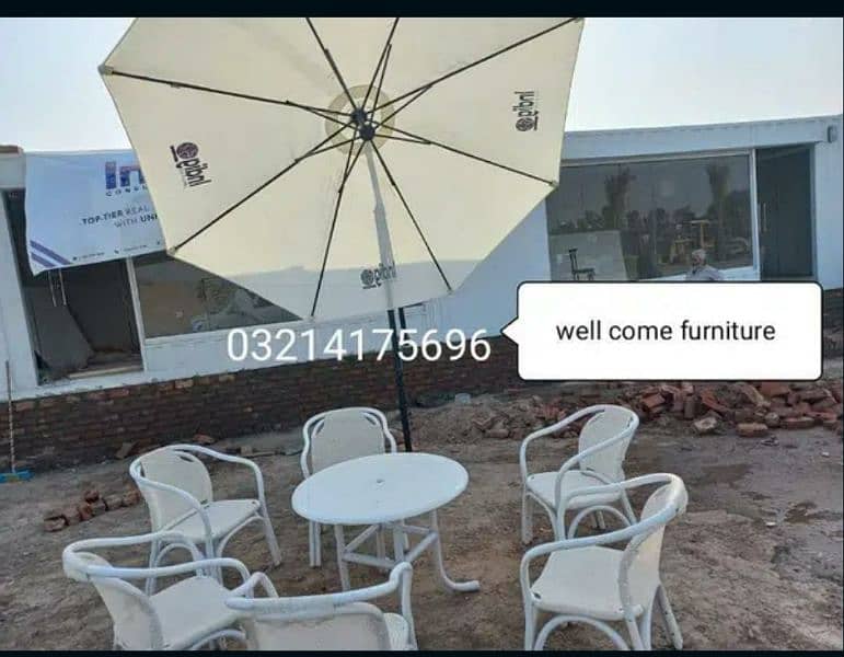 OUTDOOR GARDEN RATTAN UPVC FURNITURE SOFA SET CHAIRS TABAL UMBRELLA 7