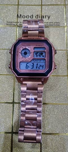 casio Ae-1200wh branded stylish watch 0