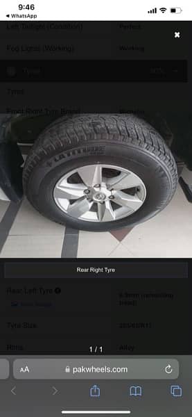 Toyota Prado tyres rims alloy wheels 5