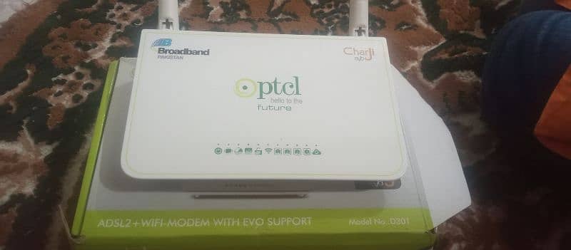 PTCL router he new he used nahi hoa abhi tak ok h 1