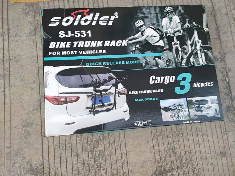 Soldier Sj 531 Bicycle Car Carrier Trunk Cycle Rack(Excellent Quality) 4