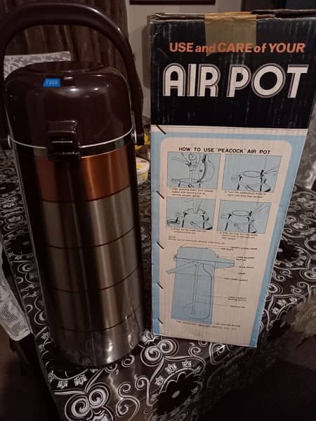 Peacock Airpot- Flask / beverage dispenser (hot / cold) 3