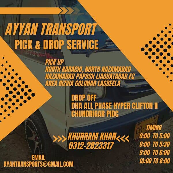 ayyan transport pick & drop service available 2