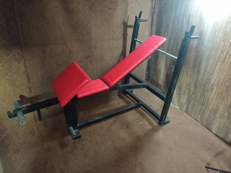 HOME GYM EQUIPMENT DEAL, DUMBBELL PLATES RODS BENCHES WEIGHT 1