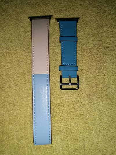Double Tour leather Strap/Loop For Apple Watch Series 1 to 7 42mm 44mm 5