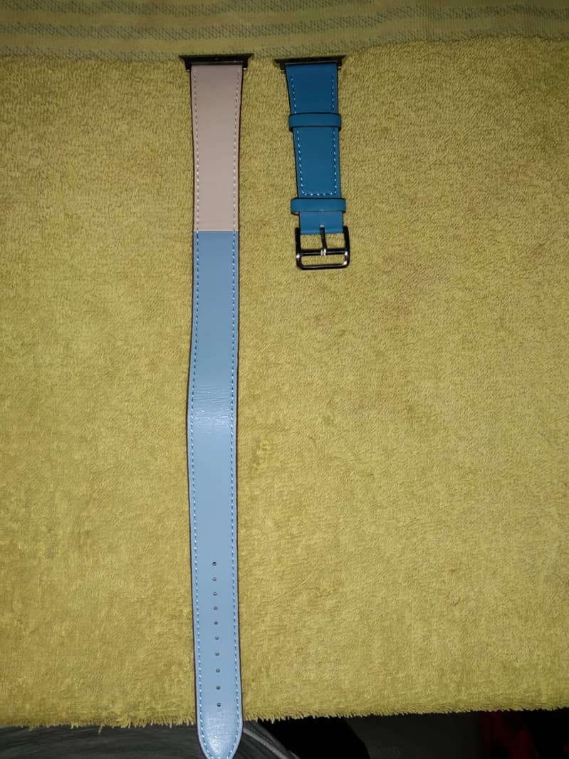 Double Tour leather Strap/Loop For Apple Watch Series 1 to 7 42mm 44mm 6