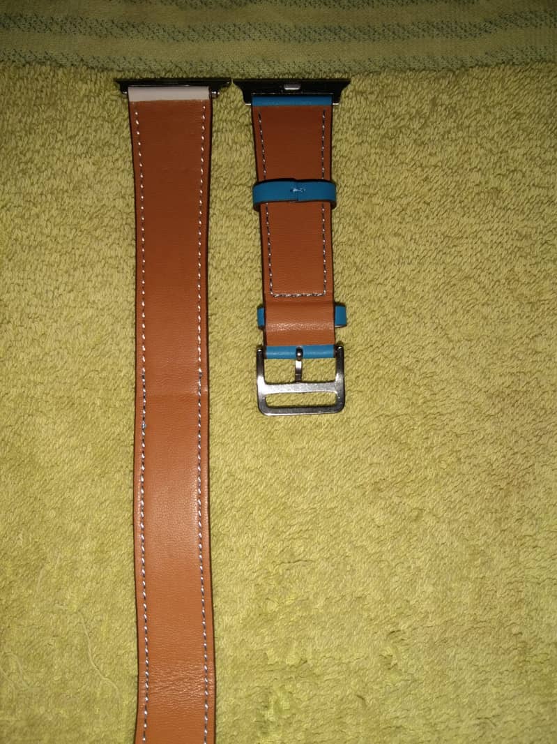 Double Tour leather Strap/Loop For Apple Watch Series 1 to 7 42mm 44mm 10