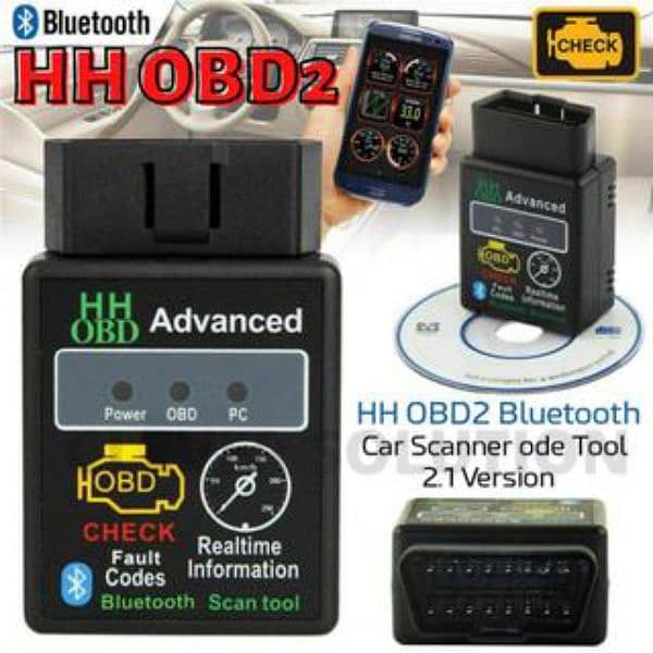Mini ELM327  Bluetooth HH OBD Advanced OBD 03020062817 0
