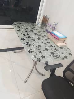 Glass Study Table/Dining Table is for sale