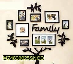 Tree with family frame wall calligraphy