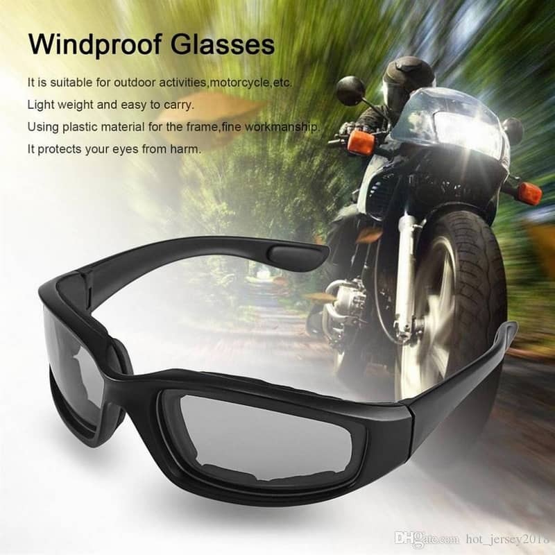 Motorcycle Glasses Outdoor Sports Driving Bike Riding Glasses Padded 0