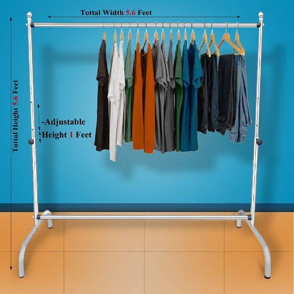 Cloth Hanging Stand Single Pole For Your Home & Boutique 2