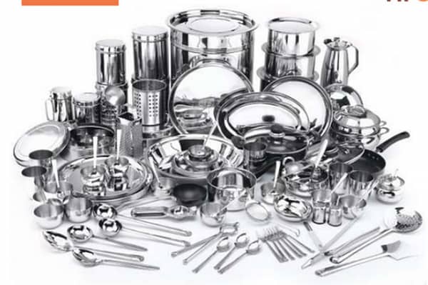 Stainless Steel Bartans (Pots) Cookware Accessories & Set 0