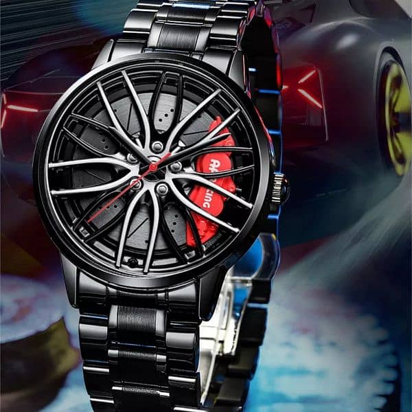 Watch 360 Rotating Wheel | Rotating Car Wheel Watch | Wheel Design Watch |  3d Wheel Watch - Quartz Wristwatches - Aliexpress