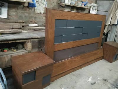 Bed set made in Season wood