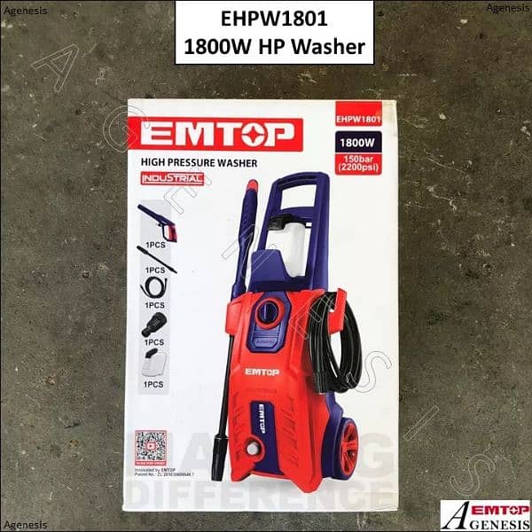 EMTOP industrial High Pressure Car Washer Machine - 150 Bar - 2200 Psi 13