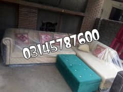 Sofa L shape available what's app 03145787600