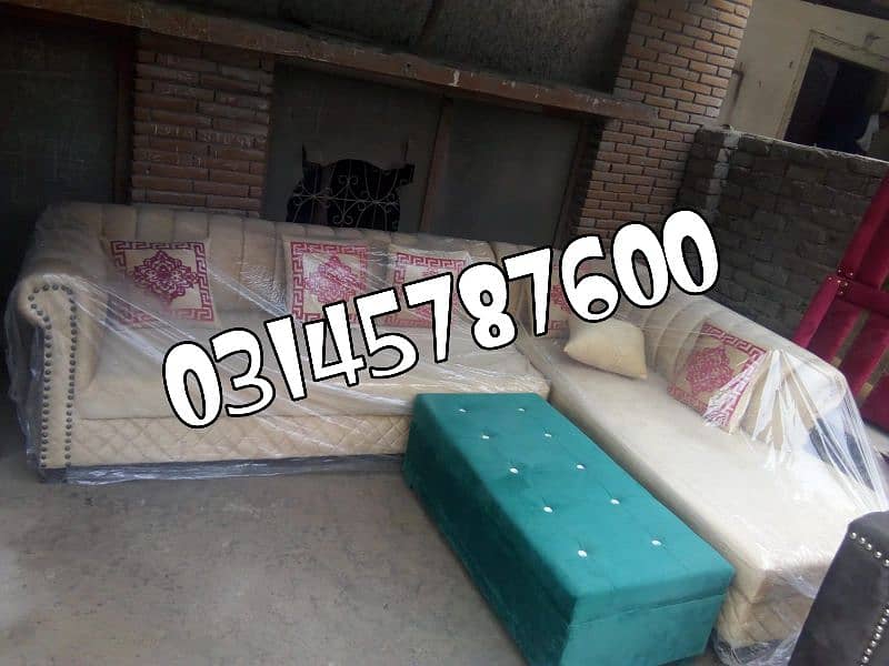 Sofa L shape available what's app 03145787600 0