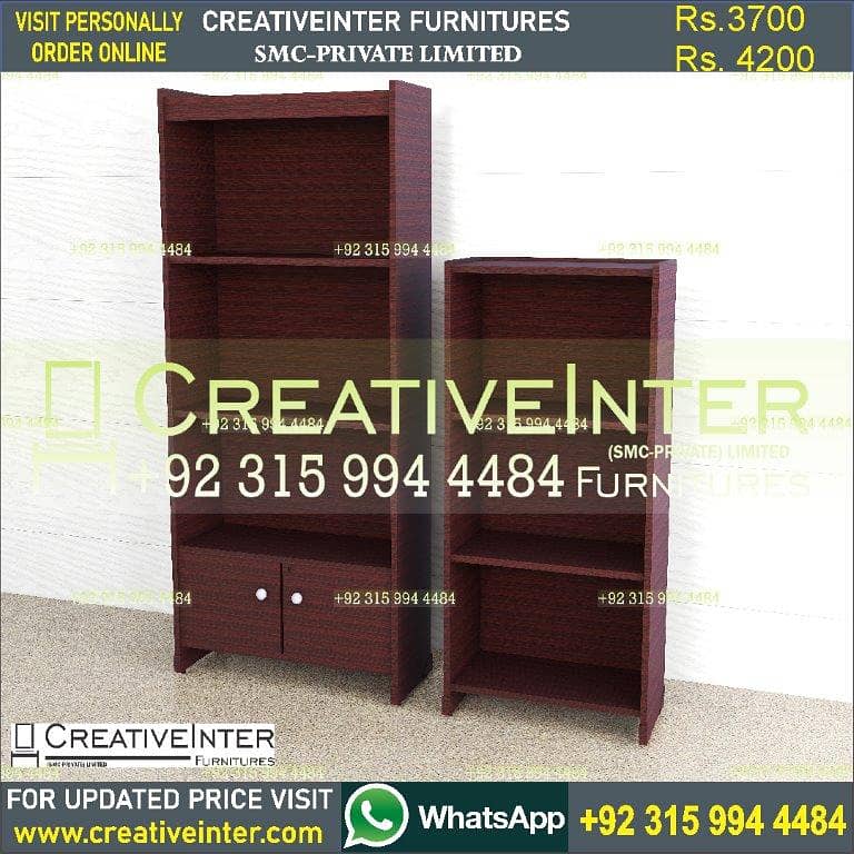 Book File Rack Cabinet Study Office Table Desk Chair Bed Set Sofa Set 15