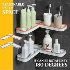 Foldable Rotate bathroom kitchen shelves 0