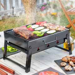 New Portable & Foldable BBQ Grill Space Saver GRILL Heavy Duty Outdoor