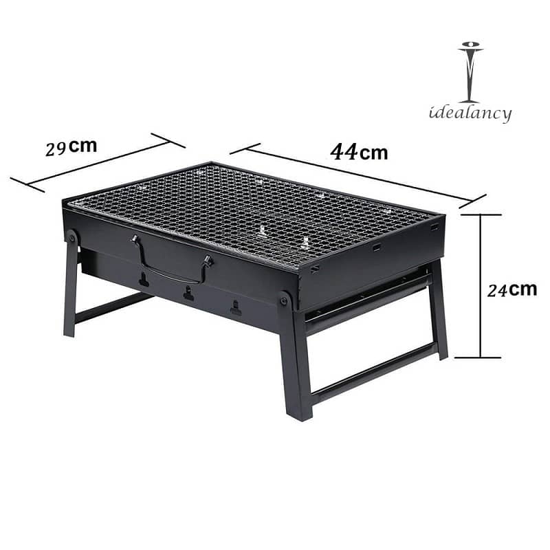 New Portable & Foldable BBQ Grill Space Saver GRILL Heavy Duty Outdoor 4