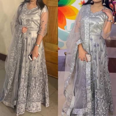 beautiful Grey lehanga for sale- bridals can also use