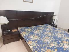 Double bed with mattress