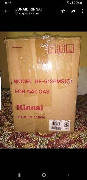 RINNAI GAS HEATERS URGENT NEED READ FULL AD 18