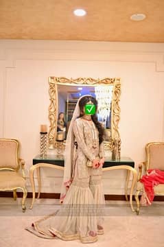 Beautiful Designer tail gharara ( shirt + tail gharara)