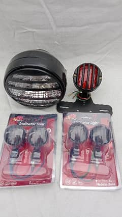 cafe racer style lights package universal bike cash on delivery