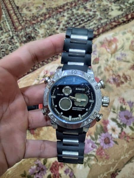 Slimstar Solar Power Digital Watch Black Buckle Band Silver Toned | eBay