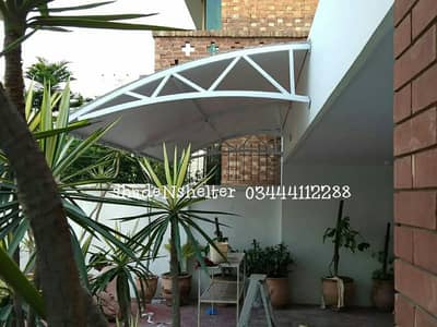 parking shade pvc tensile structure porch fiberglass